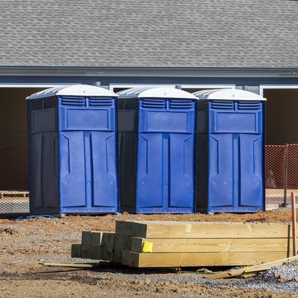 how can i report damages or issues with the portable restrooms during my rental period in La Chuparosa TX